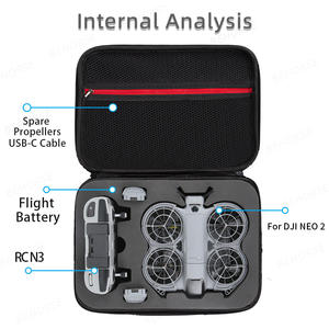 Tas Selempang untuk Drone DJI Neo <span class=keywords><strong>2</strong></span>, Casing Pelindung Anti Guncangan, Tas Jinjing Portabel untuk DJI Neo <span class=keywords><strong>2</strong></span> Fly More Combo - Product Image 6