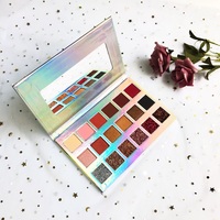 Palette d'ombres à paupières de luxe vegan 18 couleurs, vente en quantité minimale de commande, meilleur prix pour vous, maquillage, logo personnalisé, 2022