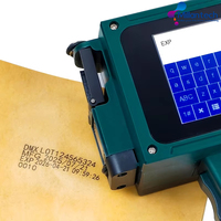 Nouvelle imprimante à jet d'encre portable 12,7 mm à séchage rapide avec tube flexible, semi-automatique pour l'impression de codes de date/heure/lot