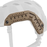 Kit de mise à niveau du rail de casque tactique rapide à coupe haute intégrant le rail latéral du casque de mission