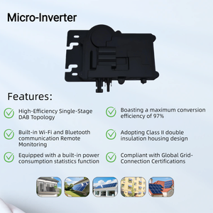 Sistema Modular de Balcón con <span class=keywords><strong>Microinversor</strong></span> de Silicio Monocristalino InnoFuture, Económico, 400W/<span class=keywords><strong>500W</strong></span> Ajustable, Soportes Planos para Paneles Fotovoltaicos - Product Image 4