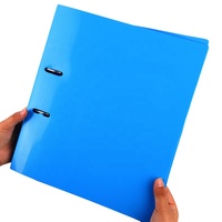 Carpeta de archivos de arco de palanca de plástico, tamaño A4, PP, 1 orificio, carpeta de anillas 2 D para documentos
