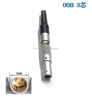 M7 00B Series Conector de transmisión de audio y video de latón 2pin 3pin 4pin 5pin Circular Mini conector macho hembra de bloqueo