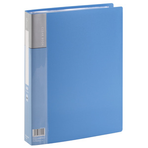 Comix Clear Book A4 60 Pockets Plastic <b>File</b> Organizer Office <b>Document</b> Tray Blue And Black - Product Image 2