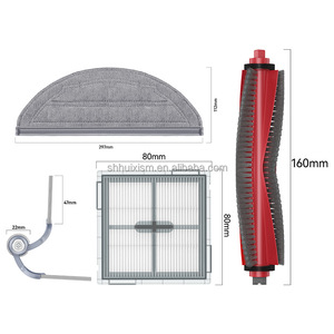Pièces de rechange pour filtre, sac à poussière et tampon de serpillière, compatibles avec les accessoires d'aspirateur <span class=keywords><strong>Roborock</strong></span> Q10/<span class=keywords><strong>S5</strong></span>/X5+/Q8 <span class=keywords><strong>Max</strong></span> Pro+ - Product Image 5