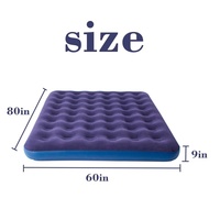 Matelas Gonflable Portable Moderne Convertible Simple Double Épais pour Camping Extérieur avec Pompe Manuelle