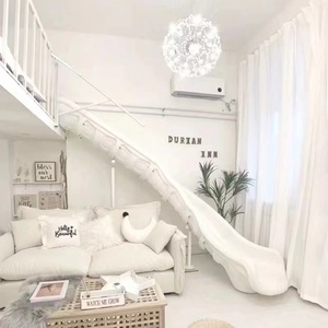 Scivolo e <span class=keywords><strong>Altalena</strong></span> 3 in 1 in Plastica <span class=keywords><strong>per</strong></span> Bambini, <span class=keywords><strong>per</strong></span> Parco Giochi Interno - Product Image 2