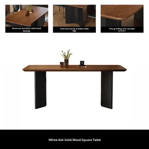 직사각형 의자가있는 현대 이탈리아 고급 식탁 중세 스타일 고급 호텔 홈 레스토랑 가구 - Product Image 6