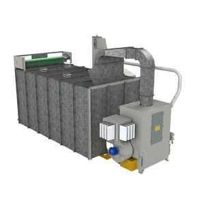 Cabina de cabina de sala de arenado de preparación de superficie eficiente con sistema de recuperación automática