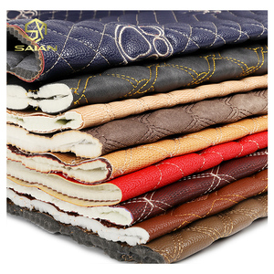 Cuero Sintético Acolchado con Bordado <span class=keywords><strong>de</strong></span> Diamantes y Espuma <span class=keywords><strong>de</strong></span> PVC Resistente a la Abrasión para Interiores <span class=keywords><strong>de</strong></span> Automóviles, para Cubiertas <span class=keywords><strong>de</strong></span> Asientos <span class=keywords><strong>de</strong></span> Gatos - Product Image 1