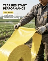 Tuyau plat en PVC extrudé agricole personnalisable de 2 à 8 pouces, flexible, traité anti-UV, pour l'irrigation