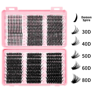 Extensions <span class=keywords><strong>de</strong></span> <span class=keywords><strong>cils</strong></span> 3D en faux vison, en grappe segmentée DIY, 30D 40D 60D 80D 100D, les meilleures grappes <span class=keywords><strong>de</strong></span> <span class=keywords><strong>cils</strong></span> individuels - Product Image 2