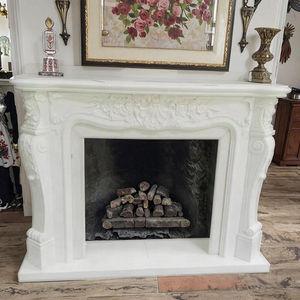 Chimenea Moderna Independiente de Mármol Hecha a Mano, Duradera, Venta al por Mayor de Fábrica para Instalación en Villas - Product Image 2