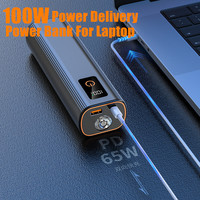 Batterie externe haute capacité 20000 mAh pour une utilisation toute la journée, charge rapide 100W, plusieurs appareils, voyage d'affaires, bureau
