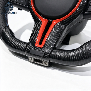 Volant sport personnalisé à 3 branches de 35 mm avec revêtement en cuir et fibre de carbone pour BMW Série 3 F30/F31/F34/F35/F80 - Product Image 5