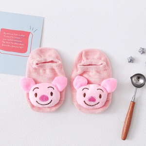 Chaussettes Bébé Printemps 2026 – Chaussettes de Sol Antidérapantes en Coton Pur pour Enfants, Motif Dessin Animé 3D, Vente en Gros - Product Image 1
