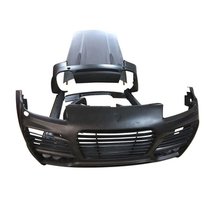 Parachoques Delantero y Trasero, Capó, Ceja de Rueda y Alerón Trasero para Porsche Cayenne 955 957 06-13, Kit de Carrocería Ancha Modificado Techar para Porsche Cayenne 957 - Product Image 4