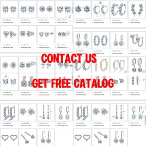 Boucles d'oreilles de luxe en forme de flocon de neige à dents de <span class=keywords><strong>scie</strong></span> plaquées rhodium en argent <span class=keywords><strong>sterling</strong></span> 925 - Product Image 3