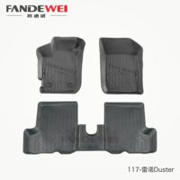 Accessoires d'intérieur de voiture en caoutchouc 3D personnalisé tpv LHD tapis de sol de voiture pour Renault Duster 2018-2021