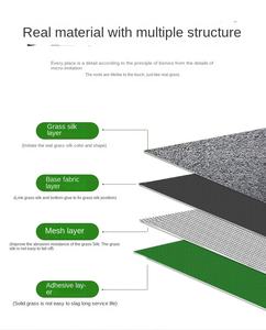 Césped <span class=keywords><strong>Artificial</strong></span> Blanco Personalizable, Césped Sintético de Polietileno de Alta Densidad para Interiores/Exteriores - Product Image 3
