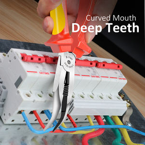 Pour LaoA VDE pince à bec incurvé 6-8 pouces 45 degrés 45 degrés nez pointu coude irrégulier dénudeur de fil OEM personnalisable - Product Image 5