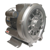 Souffleur annulaire industriel 4HP 3kW pour machine de formage d'emballages et système d'air pour l'érection de boîtes