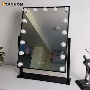 STANHOM Table Hollywood Maquillage Vanity Miroir avec 15 Ampoules
