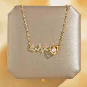 Collar con colgante de joyería de moda, venta al por mayor, acero inoxidable, número 520 romántico, cadena con colgante de corazón, regalo de San Valentín - Product Image 4