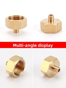 Raccordi in <span class=keywords><strong>ottone</strong></span> riduttori da 1/8 a 1 pollice, a diametro uguale e ridotto, filettati, con testa esagonale, maschio-femmina, di alta qualità - Product Image 3