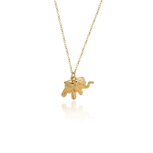 Collares con Colgante de Elefante Chapados en Oro para Mujeres y Niñas, Joyería - Product Image 5