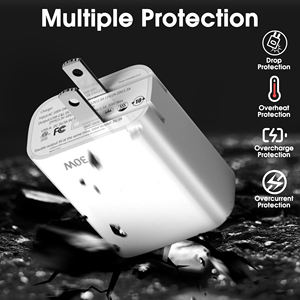 Déstockage, nouveau bloc de charge rapide 30w, chargeur 3 ports pliable, chargeur rapide pour téléphone, tablette, ordinateur <span class=keywords><strong>portable</strong></span> - Product Image 3