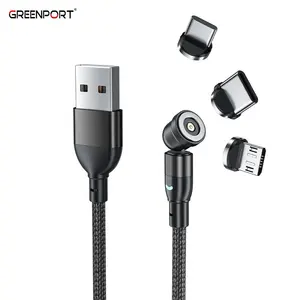 Groothandel Magnetische Usb Charger 1M 2M 3 In 1 Usb Kabel Mobiele Telefoon Opladen Accessoires Magnetische Telefoon Oplader