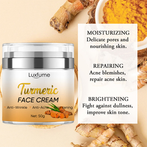 <span class=keywords><strong>Crema</strong></span> Facial de Cúrcuma <span class=keywords><strong>para</strong></span> Piel Radiante, Aclara Manchas Oscuras y Combate el Acné - Product Image 3