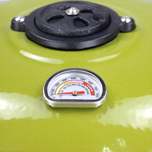 2025 Kimstone más nuevo gran forma redonda 12 "carbón mesa de cerámica barbacoa ahumador para barbacoa familiar - Product Image 6