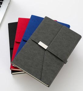 En çok satan ciltli üç katlanır kapak dergisi planlayıcısı günlüğü dizüstü hediye promosyon öğeleri için kalem ve manyetik toka ile Set - Product Image 4