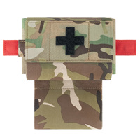 Pochette tactique Krydex Micro Trauma Pouch MED IFAK Kit, insert de premiers secours, support médical, support de garrot amovible MC