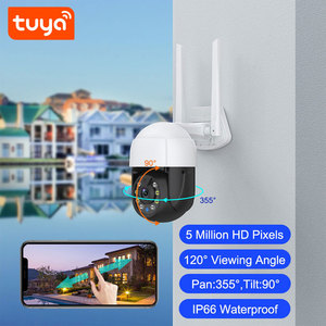 Two-Way Audio Waterproof 5.0MP Tuya <strong>Smart</strong> PTZ <strong>WIFI</strong> 1.8'' Mini <strong>Camera</strong> PST-C18B-5MP - Product Image 2