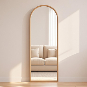 Wholesale Whole Body Long Huge Wall Mounted Dressing Floor Standing Full Size Wooden Wood Frame Wall Full Length Mirror For Room