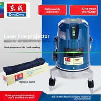 Nouveau niveau laser croisé 4D à faisceau vert 360 degrés, alimenté par batterie au lithium FF06-21E2, 2 lignes/3 lignes/5 lignes, livraison gratuite