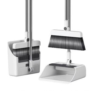 Scope per spazzare da interno ed esterno 3 in 1 manico lungo spazzola per la pulizia scopa e paletta Set scopa con paletta Set Combo - Product Image 1