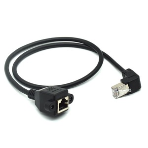 JBLRJ45-SF-RM Jack <span class=keywords><strong>RJ45</strong></span> à montage sur panneau à vis vers prise <span class=keywords><strong>RJ45</strong></span> Câble réseau à angle <span class=keywords><strong>droit</strong></span> - Product Image 2
