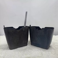 Tas Pantai Model Ember Bergradasi Motif Kulit Buaya EVA Vintage Berkualitas Tinggi Kapasitas Besar Tas Tangan Mewah Unisex Grosir
