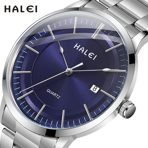 Envío Directo HAELI Reloj de Cuarzo de Acero Inoxidable con Esfera Analógica, Visualización de Fecha, Caja Redonda, Elegante, con Manecillas, Movimiento Japonés, Venta al Por Mayor - Product Image 2