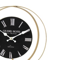 Bon marché D'or De Luxe de Haute Qualité À Quartz Horloge de Table Moderne Conception Drôle Salon Chambre Décoration Alarme Horloge de Bureau
