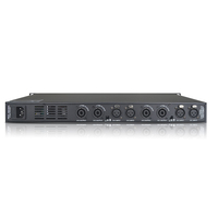 Amplificateur de puissance professionnel 4 canaux classe D, design 1U pour montage en rack, ventilation haute efficacité pour système audio de tournée de concerts