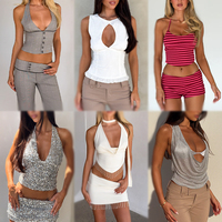 Lot de vêtements pour femmes 2025, vêtements de mode pour femmes, lot de vêtements mixtes, crop tops, vêtements en vrac, marques assorties, neufs
