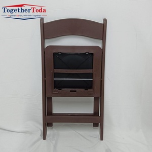 Chaise pliante rembourrée en bois de style français moderne, fabriquée en Chine, pour événements de mariage, fêtes, loisirs en extérieur, chaise d'hôtel pour événements - Product Image 4