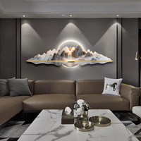 Luxueux LED Peinture Diamant Embellissements Original Abstrait Paysage Déco pour La Décoration Intérieure Creative Art Déco pour Salon