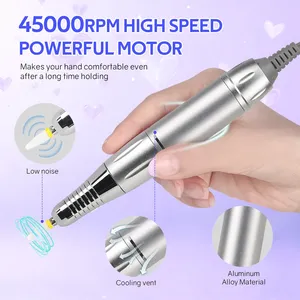 Machine à ongles électrique professionnelle 45000 tr/min, lime à ongles portable pour salon, outil de manucure à faible bruit - Product Image 6