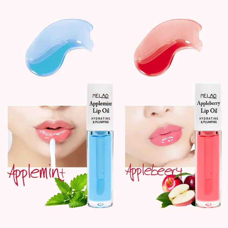 Benutzer definierte Pfirsich Apple berry Lip Oil Gloss Feuchtigkeit Getönte Hagebutte Private Label Vegan Based Großhandel Bio wasserdicht Lippenstift